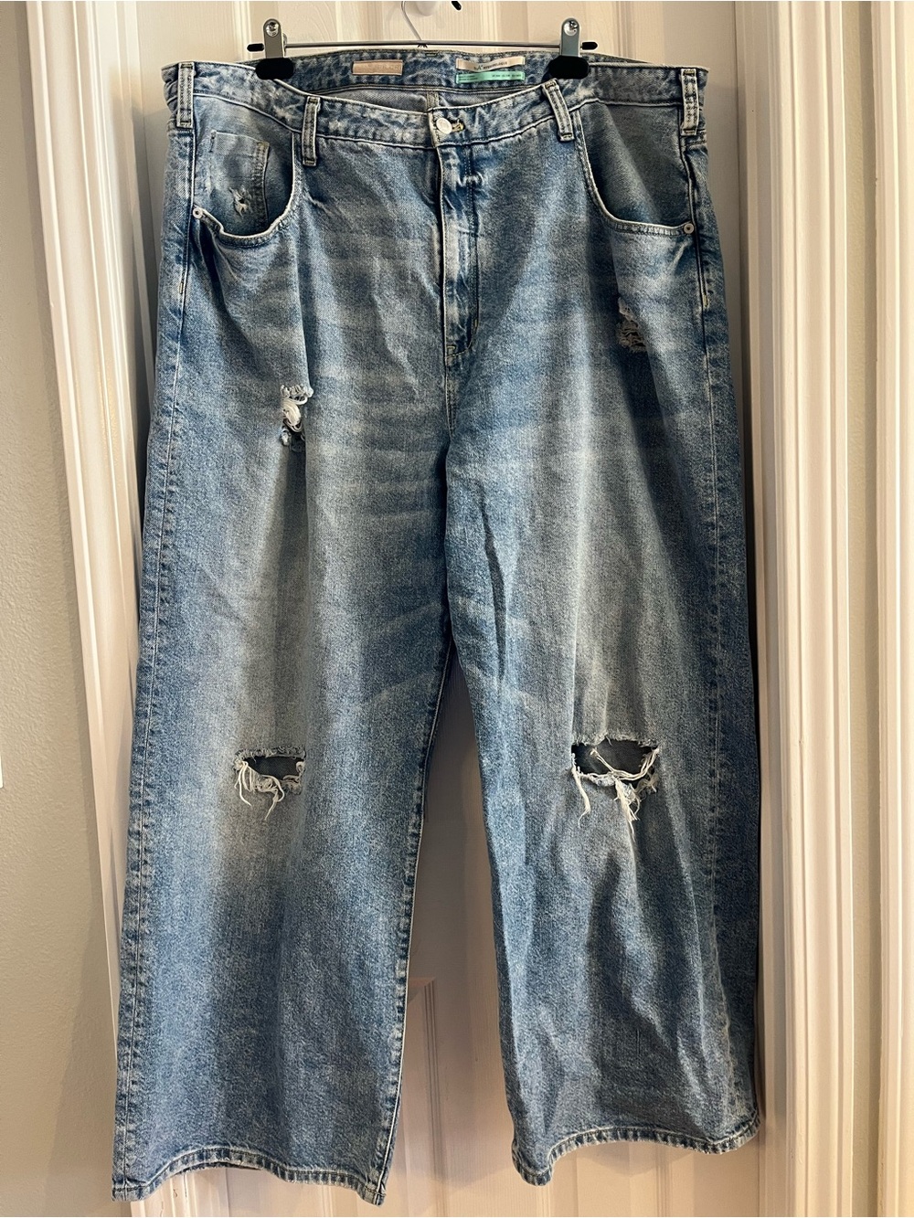 Anthropologie Pilcro Relaxed Light Blue Distressed Jeans